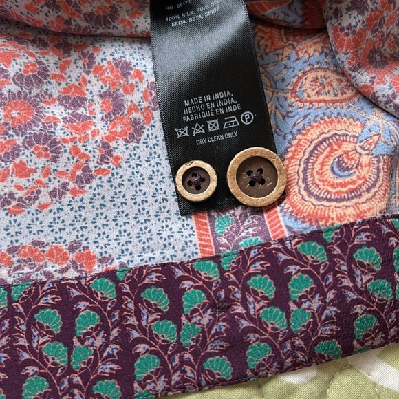 Colorful Patterned Button-Up Dress - Picture 8 of 9